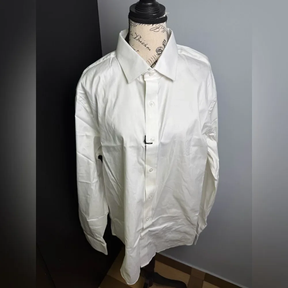 J.Crew Bowery performance stretch dress shirt with spread collar NWT Size XL